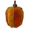 10&#x22; Orange &#x26; Brown Fall Harvest Tabletop Pumpkin